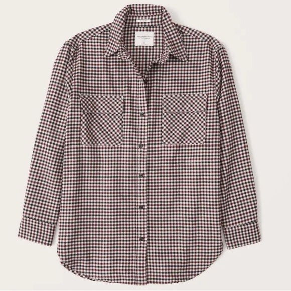 Abercrombie & Fitch Tops - Abercrombie & Fitch Oversized Button Up Flannel Size Medium W24